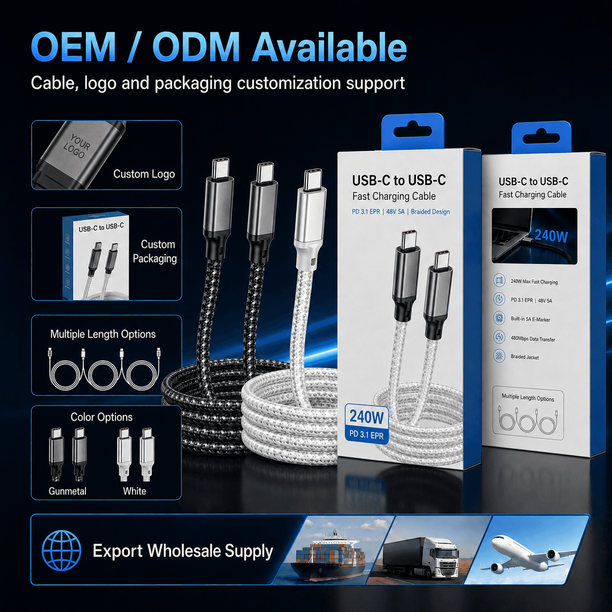 VT-PC-003 custom logo packaging and private-label options
