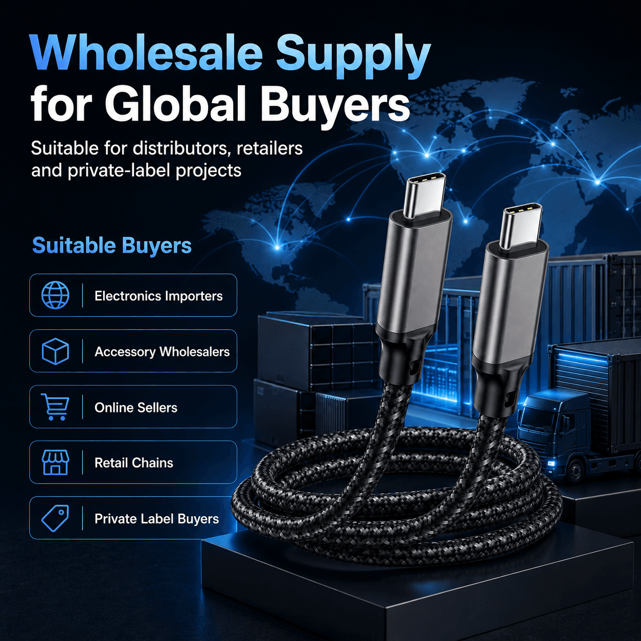VT-PC-003 wholesale charging cable supply overview