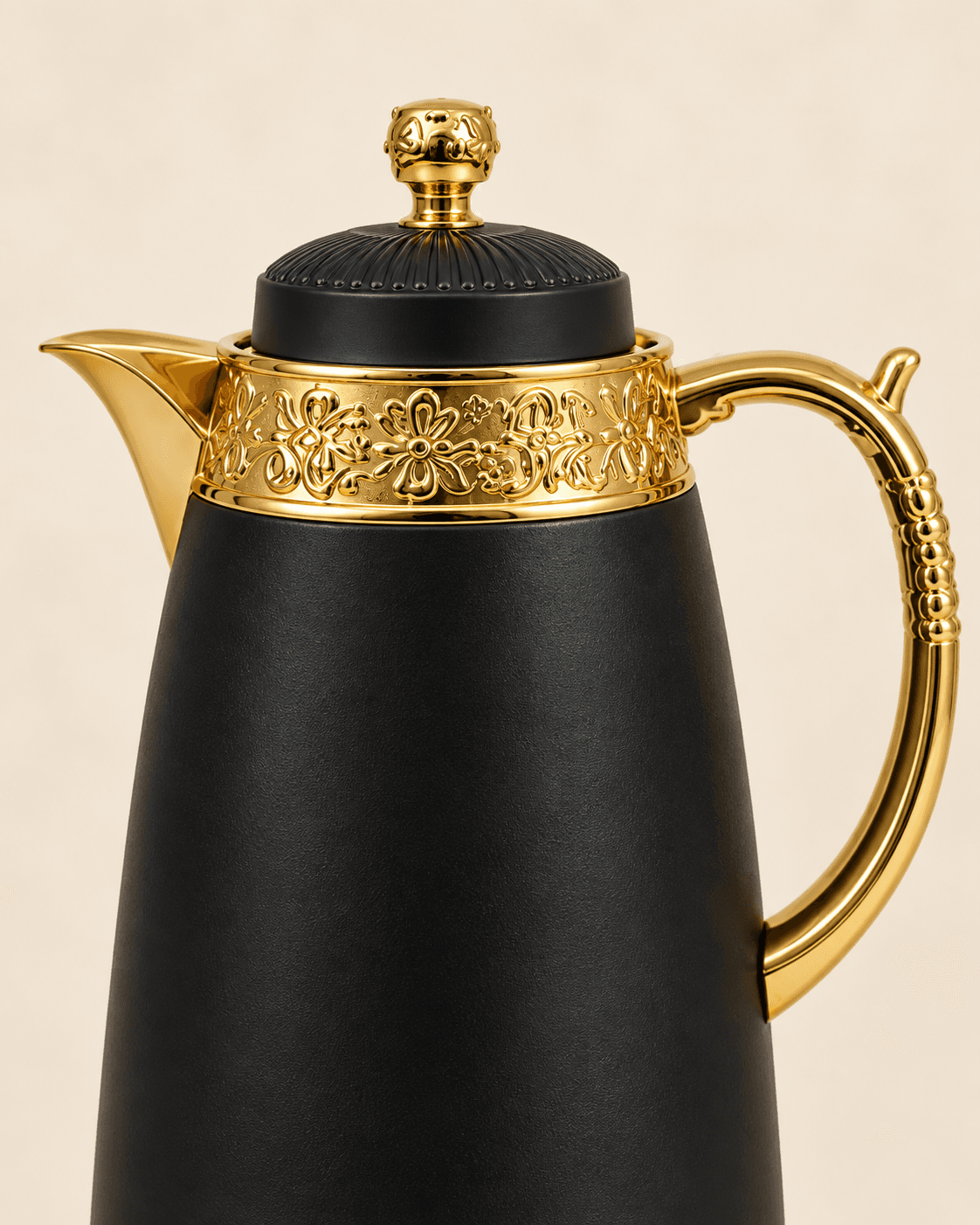 HL-907-B decorative gold detailing, lid, spout and handle