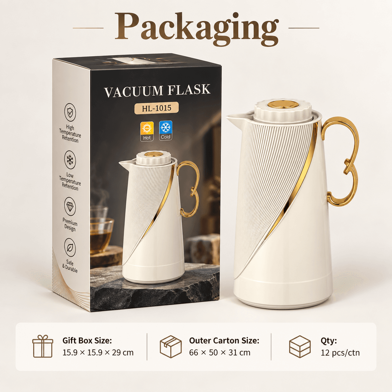 HL-1015 packaging: 12 pcs/ctn