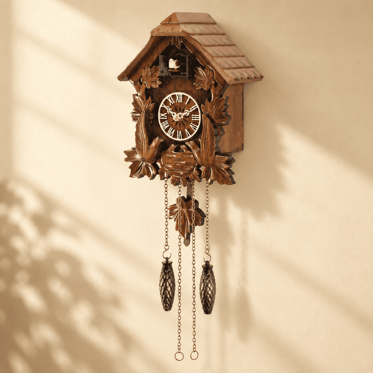 VAVO Trading VT-CK-001 Traditional Cuckoo Clock with Pendulum