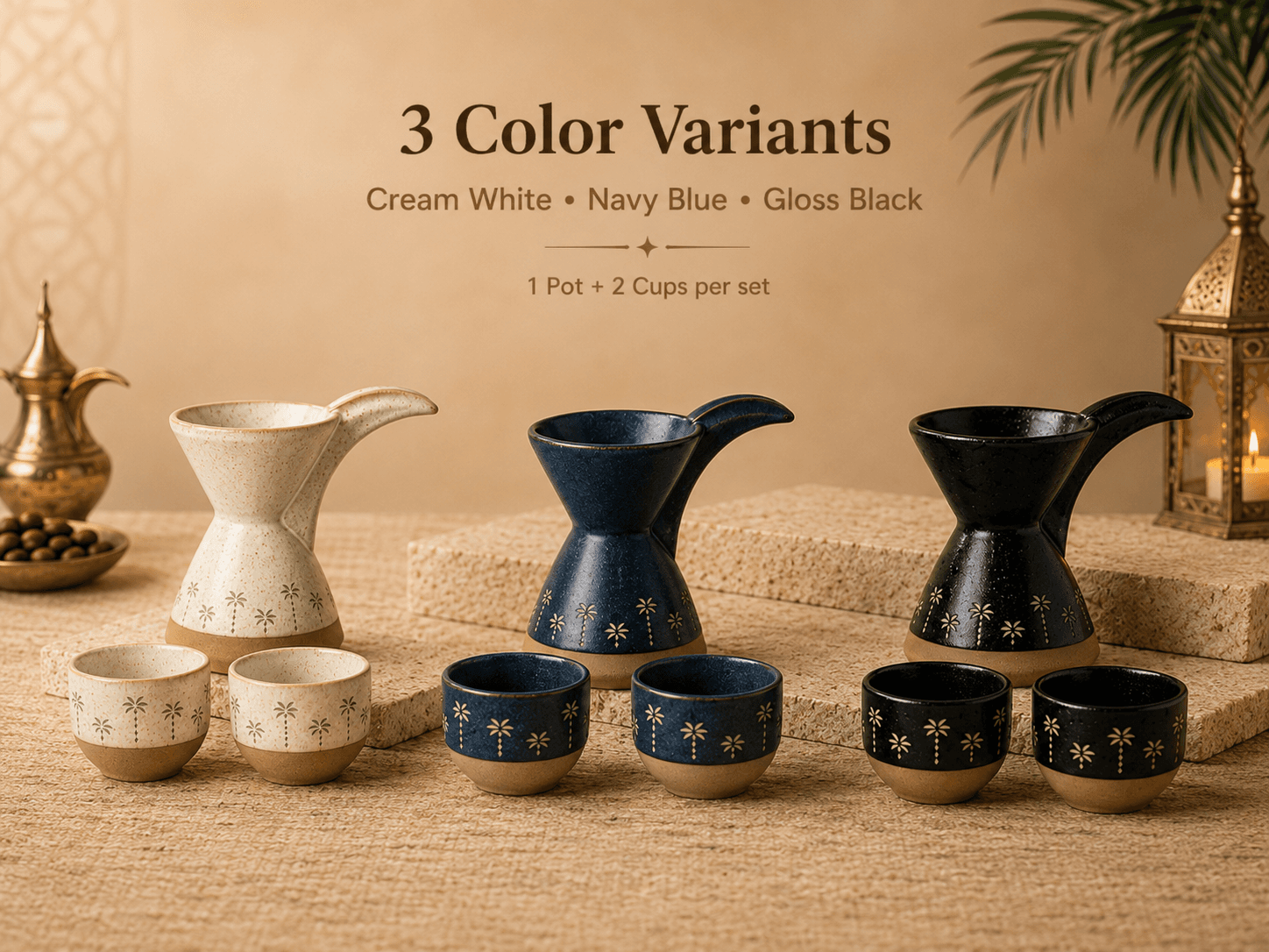 VT-KW-011 ceramic coffee set color options